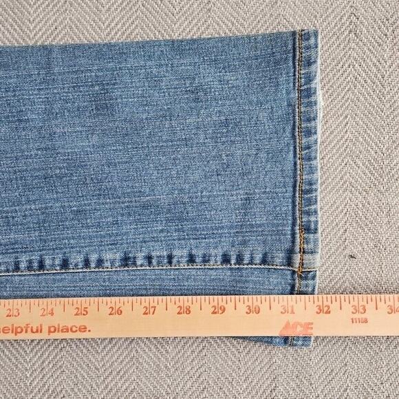 RD Jeans Men's Size W34 L32 Blue Boot Cut Premium Denim Pocket Embroidery - Picture 6 of 12